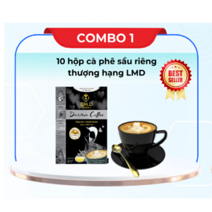 Combo 1: 10 hộp cà phê sầu riêng thượng hạng LMD